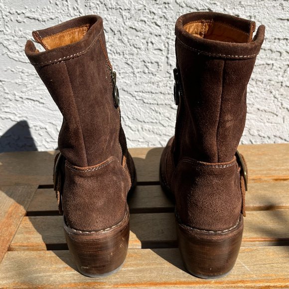 Fiorentini + Baker Suede Square Toe Boots - Picture 4 of 6